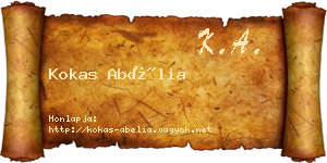 Kokas Abélia névjegykártya
